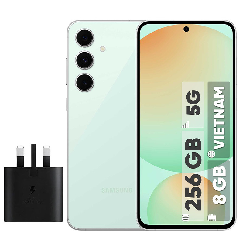گوشی موبایل سامسونگ مدل S24 FE دو سیم کارت ظرفیت 256 گیگابایت و رم 8 گیگابایت – ویتنام – به همراه شارژر 25 وات سامسونگ