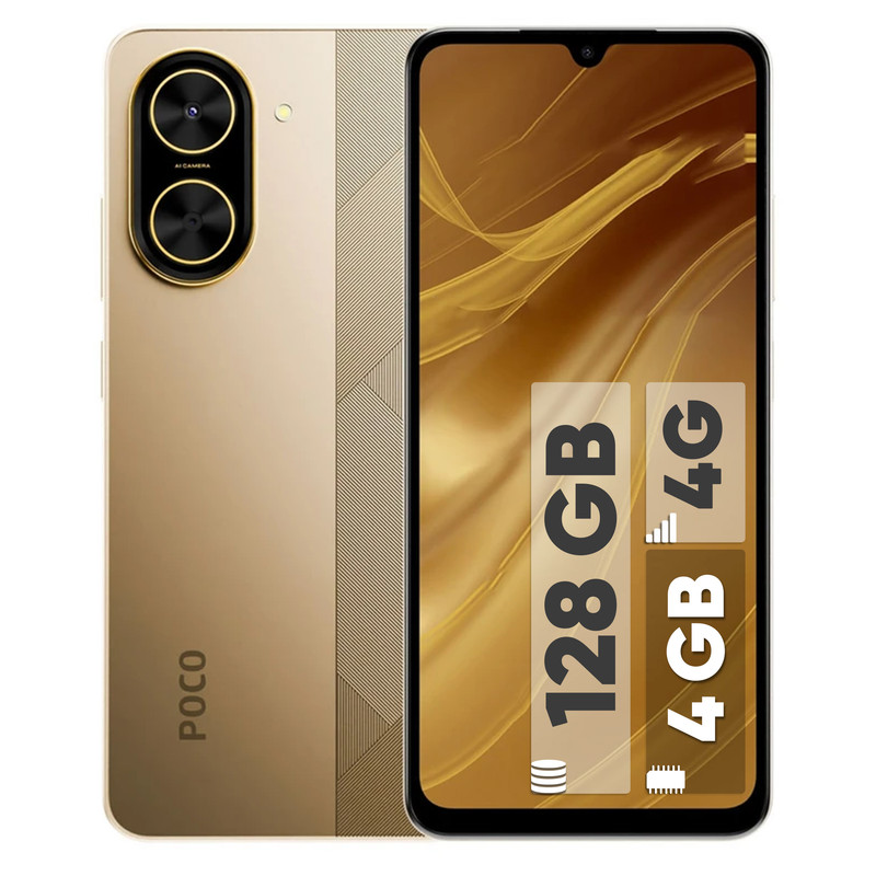 گوشی موبایل شیائومی مدل Poco C71 دو سیم کارت ظرفیت 128 گیگابایت و رم 4 گیگابایت