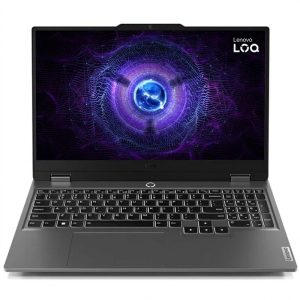 لپ‌تاپ لنوو مدل LOQ 15IRX9 با پردازنده Core i7-13650HX و گرافیک RTX4050 6GB، رم DDR5 16GB با فرکانس 4800MHz، حافظه SSD با ظرفیت 512GB، نمایشگر 15.6 اینچ IPS با وضوح FHD و نرخ به‌روزرسانی 144 هرتز، دارای نور پس‌زمینه کیبورد