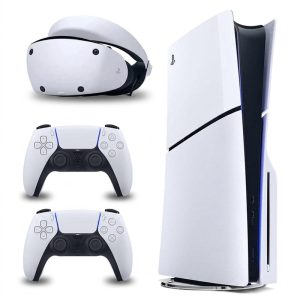 کنسول بازی سونی مدل PlayStation 5 Slim ظرفیت 1 ترابایت ریجن 2016A اروپا به همراه دسته اضافی و هدست VR2